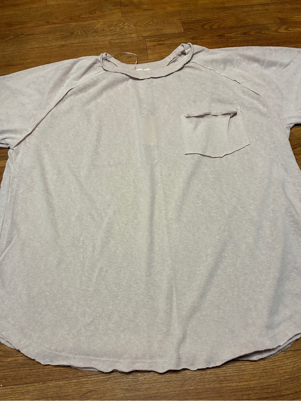 Women’s Easel Shirt Raw Hem Oversized Size Large NWT